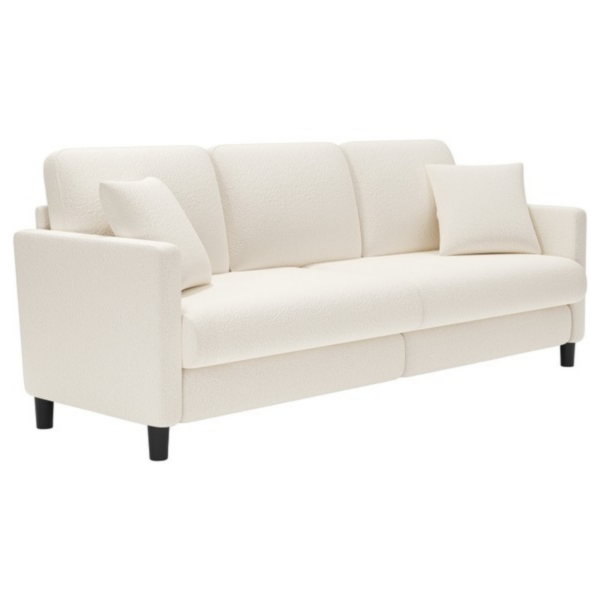 Canapé droit fixe 3 places Velours