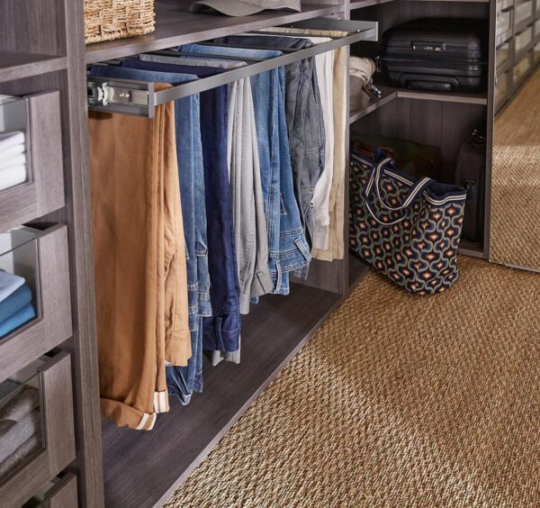 Porte pantalons coulissant