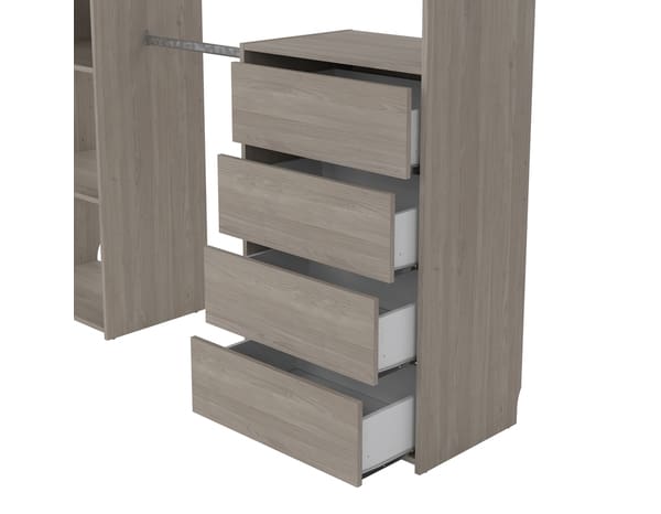 172341_1 Kit dressing "Karisma" imitation chêne grisé H. 200 x L. 180 x P. 40 cm