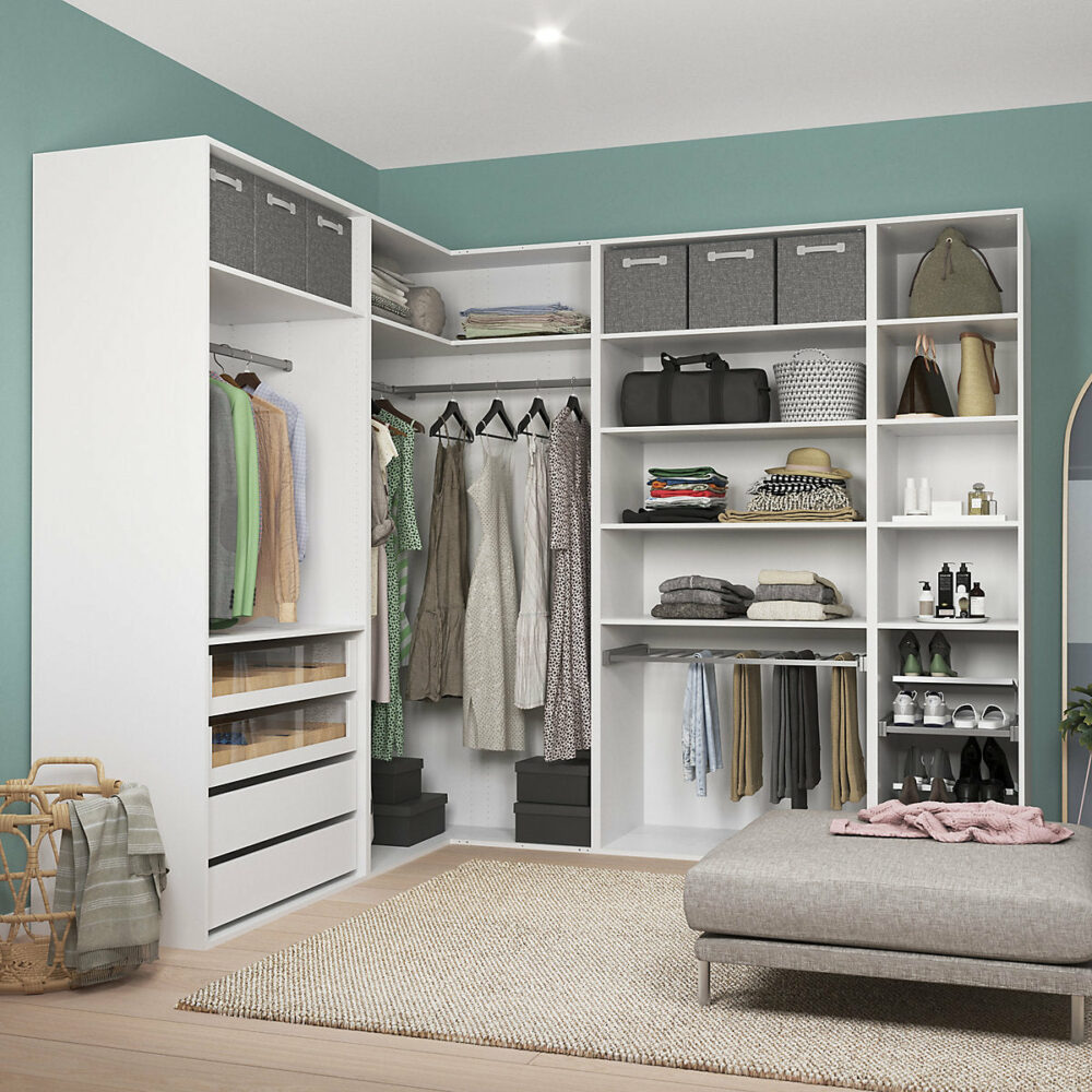 porte-pantalons-coulissant-en-acier-gris-11-barres6 Porte pantalons coulissant en acier gris 11 barres L. 96,4 x P. 51 cm