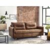 Canapé 3 places convertible semi-express SINKI tissu vintage couchage 182x142 cm