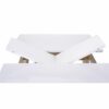 Table extensible L160-200 cm MALENA scandinave bois et blanc
