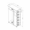 telechargement_1_9179816d-a39f-4ce9-b2a2-79bef46c8683 Meuble Dressing Penderie Blanc 8 Niches Miroir Roulettes L 100 H 174 P 45 Cm