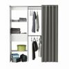 Aménagement Dressing Extensible Blanc - Ara - L 168 X L 50 X H 187 Cm