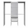 Aménagement Dressing Blanc/béton Clair - Kiyin - L 179 X L 50 X H 202 Cm