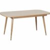 Table à manger extensible 160-200 x 90 cm COLUMBUS imitation chêne