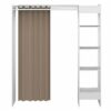 Dressing Tom Blanc Et Rideau Taupe Une Colonne 160 X 182
