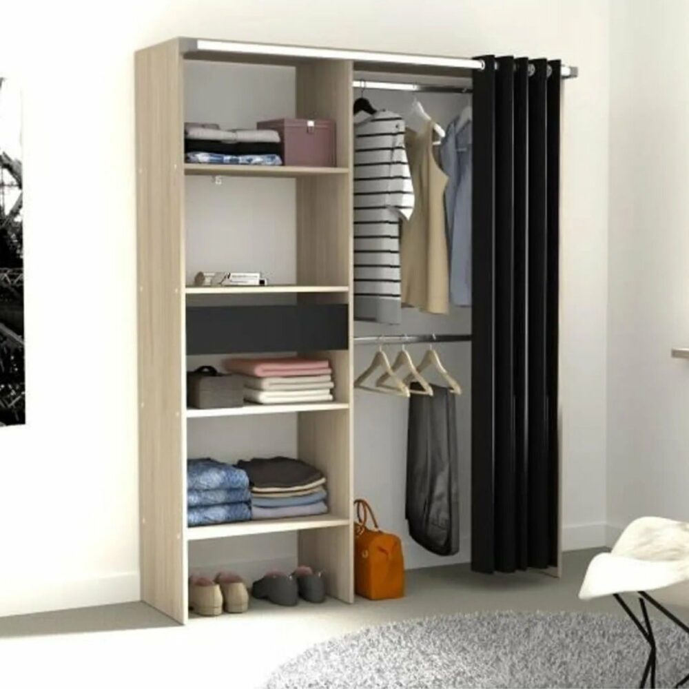 telechargement_2_ef36bd5a-77f2-4888-abcc-1b0059b7429c Aménagement De Placard Avec Rideau - Décor Indus - 1 Colonne Avec 1 Tiroir + 2 Penderies - Bari