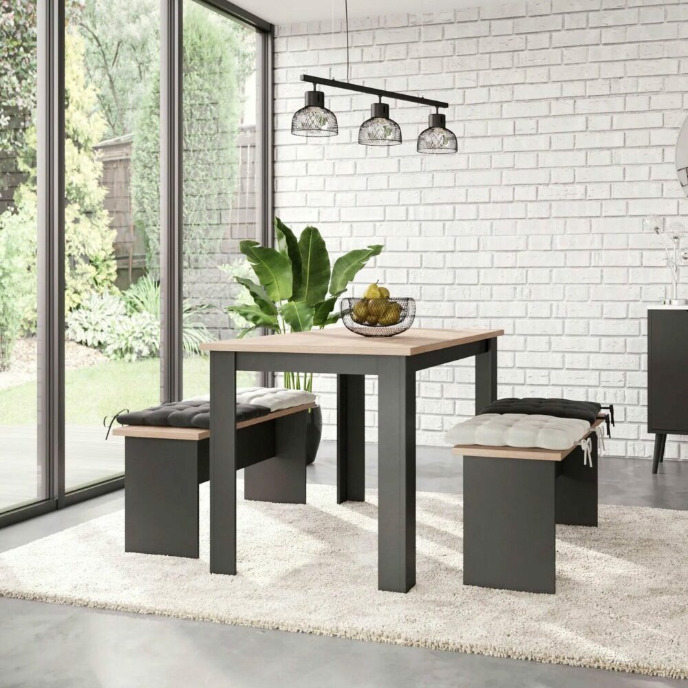 telechargement_2e23ddd7-90c7-44e0-9a1e-e050b30b2485 Ensemble table à manger et 2 bancs PASTA noir et imitation chêne