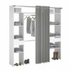 telechargement_3_0612c700-3dd7-4d28-abf2-1d6684b1357f Dressing Avec Rideau - 2 Tiroirs Et 2 Colonnes - Décor Blanc - L 198 X P 40 X H 203 Cm - Artic