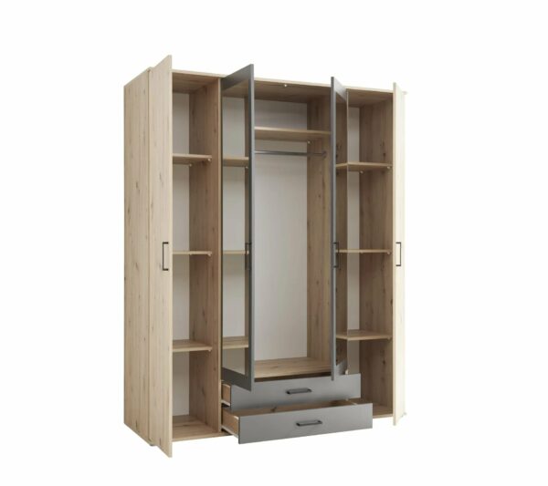 telechargement_3_5d414dd3-171a-4a46-99f2-d5c7fe64a683 Armoire avec penderie et tiroirs ARTY imitation chêne et gris