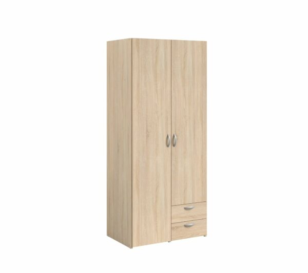 telechargement_3_a7b06b05-85b4-4276-b6a4-47078f188419 Armoire DAILY2 avec 2 portes 2 tiroirs imitation Chêne sonoma et blanc
