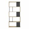 Bibliothèque L. 80 cm CLASS Imitation chêne/noir