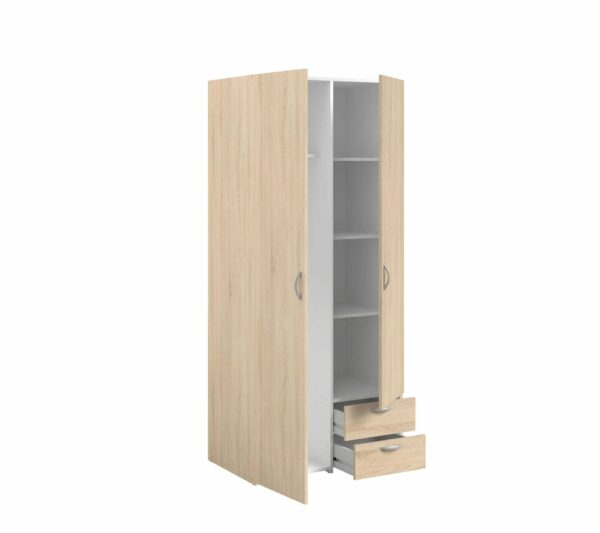 telechargement_4_af7acc7c-6df4-4c46-a5db-85b9c83fb87a Armoire DAILY2 avec 2 portes 2 tiroirs imitation Chêne sonoma et blanc