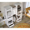 telechargement_55 Kit dressing 2 colonnes + 2 penderies + 6 tiroirs - Décor blanc - L 177 x P 48 H 200,2 cm - Combi