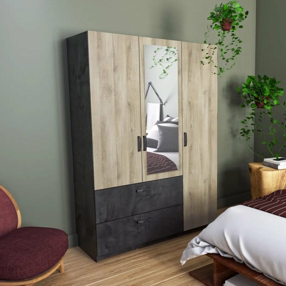 telechargement_5_42c518a1-825c-407a-9206-b703fd964adb Armoire 3 portes 2 tiroirs L.134 cm READY imitation chêne kronberg et ardoise