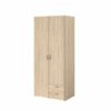 telechargement_5_d7503393-25a4-4fe7-a43e-697083198689 Armoire DAILY2 avec 2 portes 2 tiroirs imitation Chêne sonoma et blanc