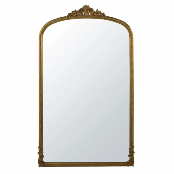 telechargement_62 OMERA - Grand miroir rectangulaire en bois de paulownia doré effet vieilli 119x194