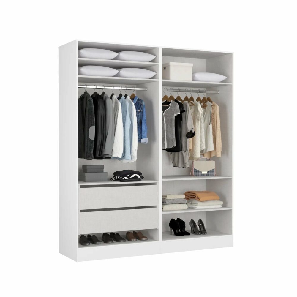 Armoire dressing blanc EXTENSO L.200 compo 3