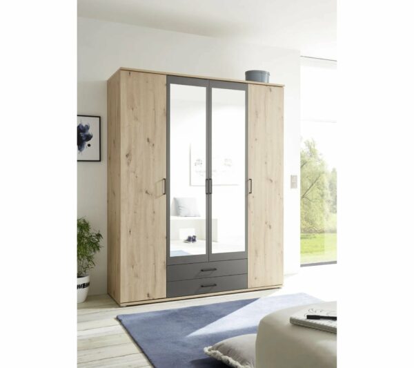 telechargement_7daf6789-c018-456a-b4c0-d8e0ef955608 Armoire avec penderie et tiroirs ARTY imitation chêne et gris