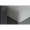 Canapé d'angle gauche convertible avec coffre EVERY tissu gris foncé et gris clair