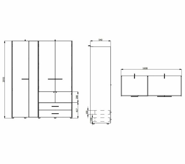 telechargement_f3ab820a-d3c3-455d-b248-c9f566e98c9b Armoire avec miroir, étagères, penderie et tiroirs LEON imitation Chêne et noir