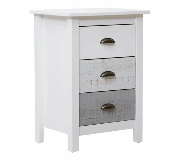 Chevet 3 tiroirs MOANA Bois massif