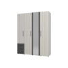 Armoire 4 portes 3 tiroirs SIDON