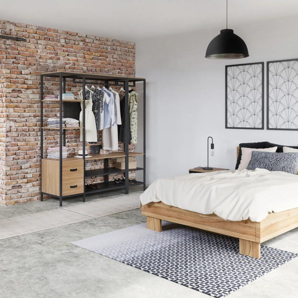 Dressing d'angle modulable MALLORY style industriel