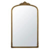 OMERA - Grand miroir rectangulaire en bois de paulownia doré