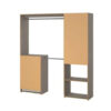 Kit dressing Karisma imitation chêne H. 200 x L. 180 x P. 40 cm