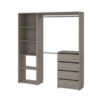 Kit dressing Karisma imitation chêne H. 200 x L. 180 x P. 40 cm