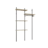 Meuble dressing modulable KALI blanc et bois
