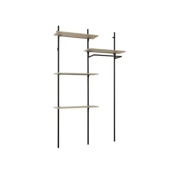 Meuble dressing modulable KALI blanc et bois
