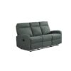 Canapé relax 3 places OSCAR tissu Gris anthracite