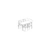 Set table et chaise OPAL imitation chêne