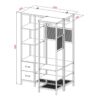 Dressing d'angle modulable MALLORY style industriel