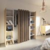 telechargement_1150a19a-bcdc-4679-b6e3-bac6fc60edab Dressing Tom Chêne Naturel Et Rideau Taupe Deux Colonnes 185,3 X 182