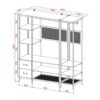 Dressing d'angle modulable MALLORY style industriel