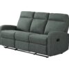 Canapé relax 3 places OSCAR tissu Gris anthracite
