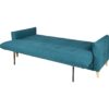 Banquette lit BIMBO tissu Bleu canard