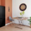 Table relevable 2 en 1 LILIAN Imitation chêne