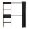 telechargement_1_0cf2cba9-6f17-45ad-b2ff-f6945569bd41 Kit Placard Avec Rideau Coloris Chêne Brosse/noir Mat - 168,2 X 187 X 50 Cm