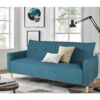 Banquette lit BIMBO tissu Bleu canard