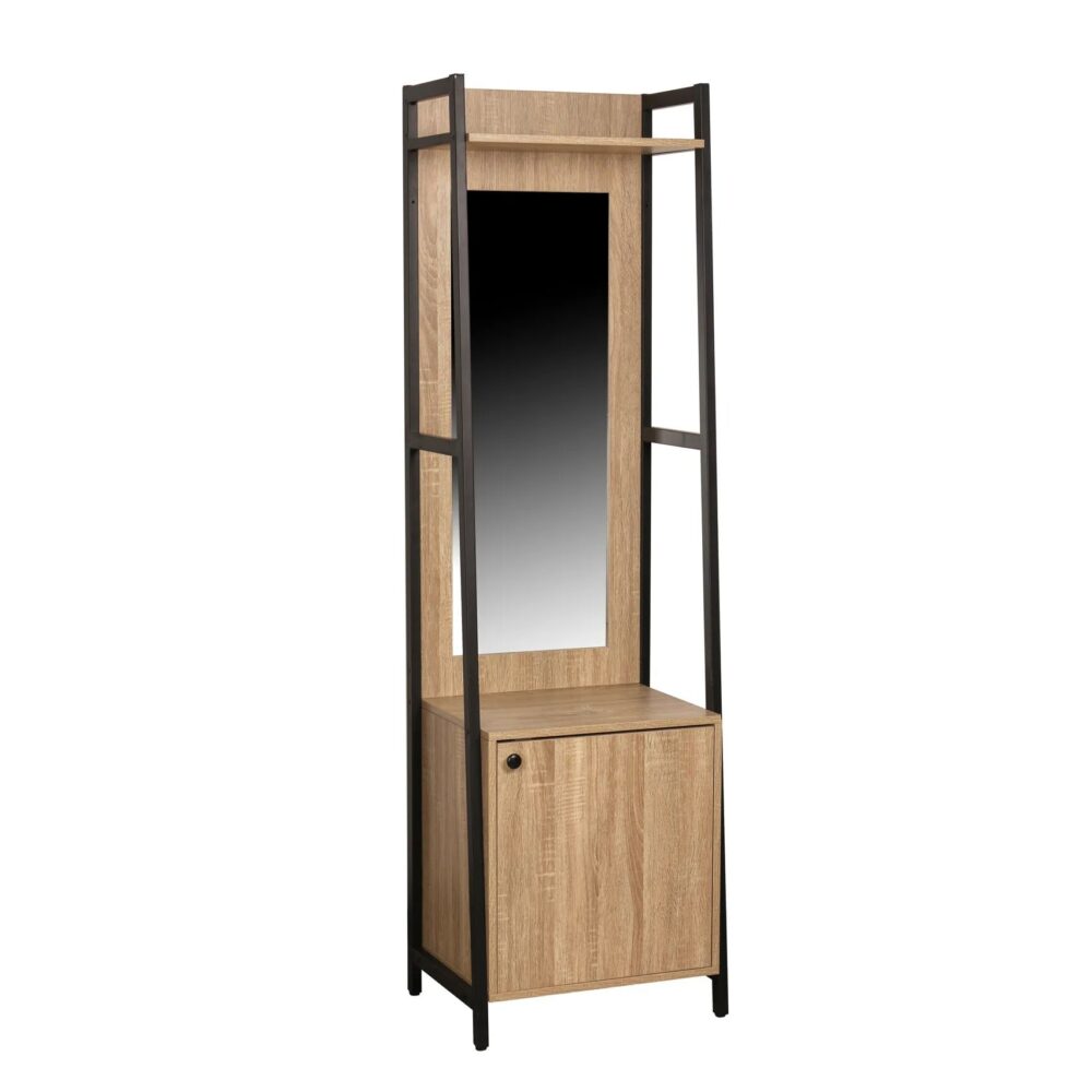 Dressing L.52 cm avec miroir BONO 1 porte, 1 penderie