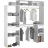 Kit Dressing Extensible Artic Ekipa - 2 Penderies + 2 Tiroirs + 1 Surmeuble - L198 X P40 X H202 Cm