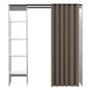 Dressing Tom Blanc Et Rideau Taupe Une Colonne 160 X 182