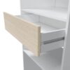 Armoire dressing CAMILA imitation Chêne et blanc