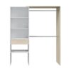 telechargement_1_c3462b43-897d-420a-b49c-96e777d5a254 Aménagement Dressing Réversible Blanc/chêne - Daji - L 158 X L 40 X H 187 Cm