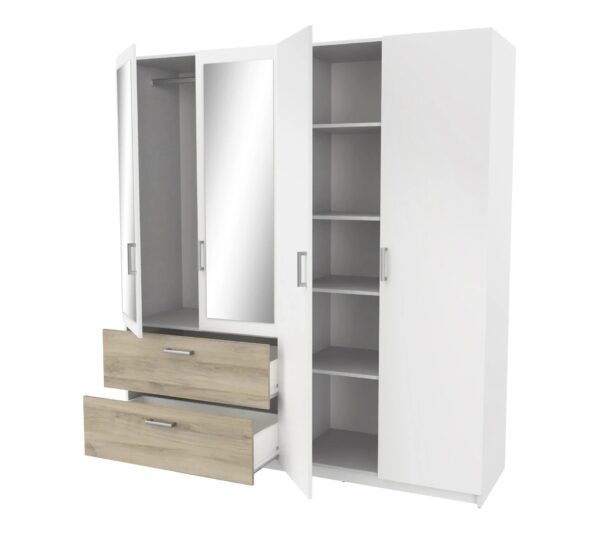 telechargement_1_cd885e8c-10d8-4426-8d4f-f43fd8f0ce51 Armoire 4 portes 2 tiroirs L.179 cm READY imitation chêne kronberg et blanc